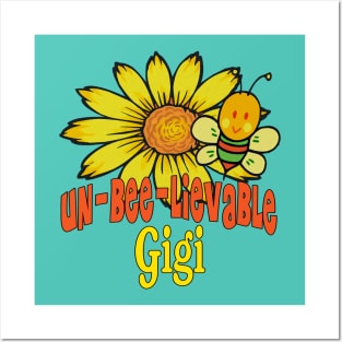 Unbelievable Gigi Sunflowers and Bees Posters and Art